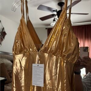 LORAGAL Shimmering Gold Chemise